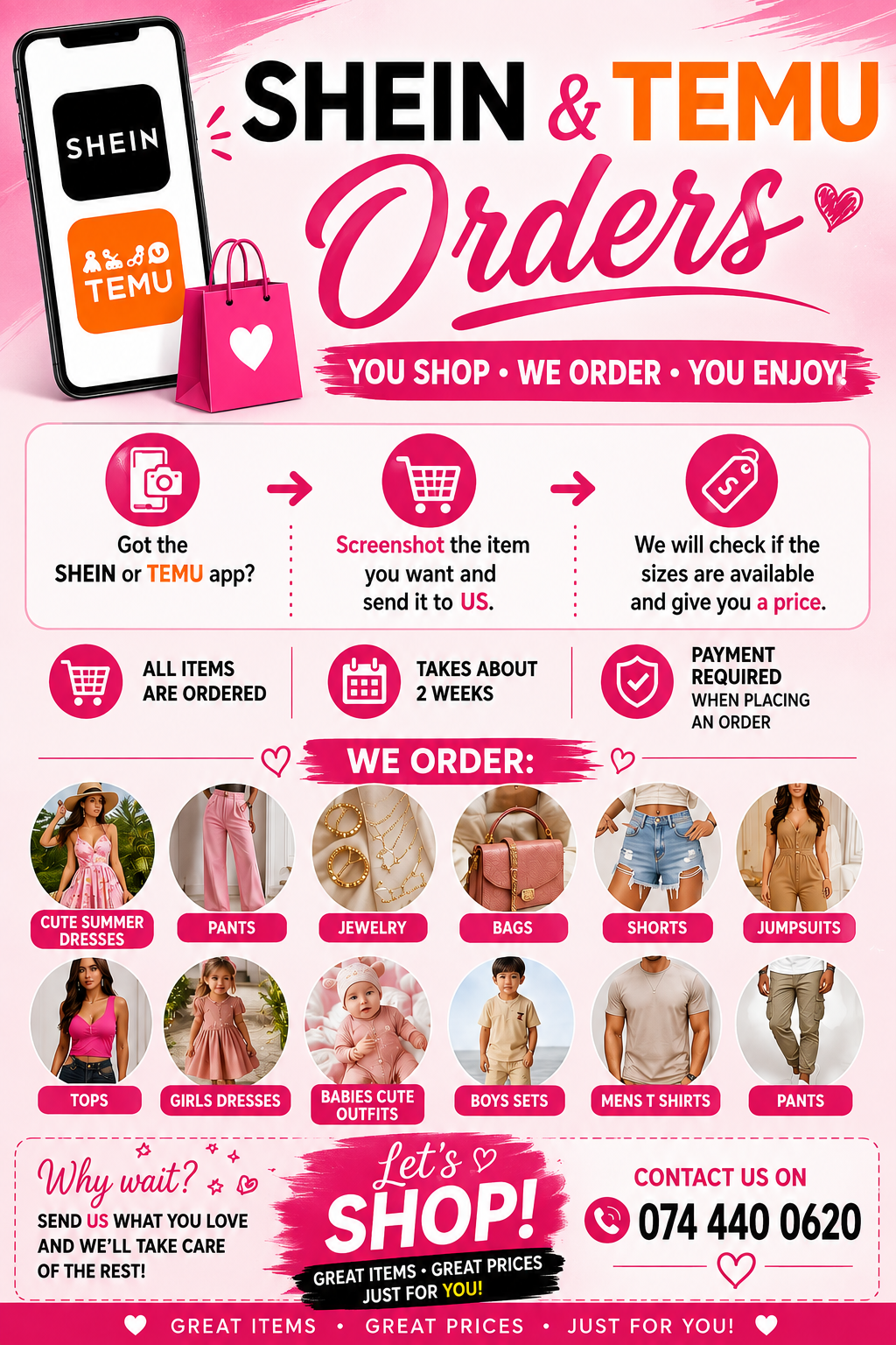Shein & Temu Orders