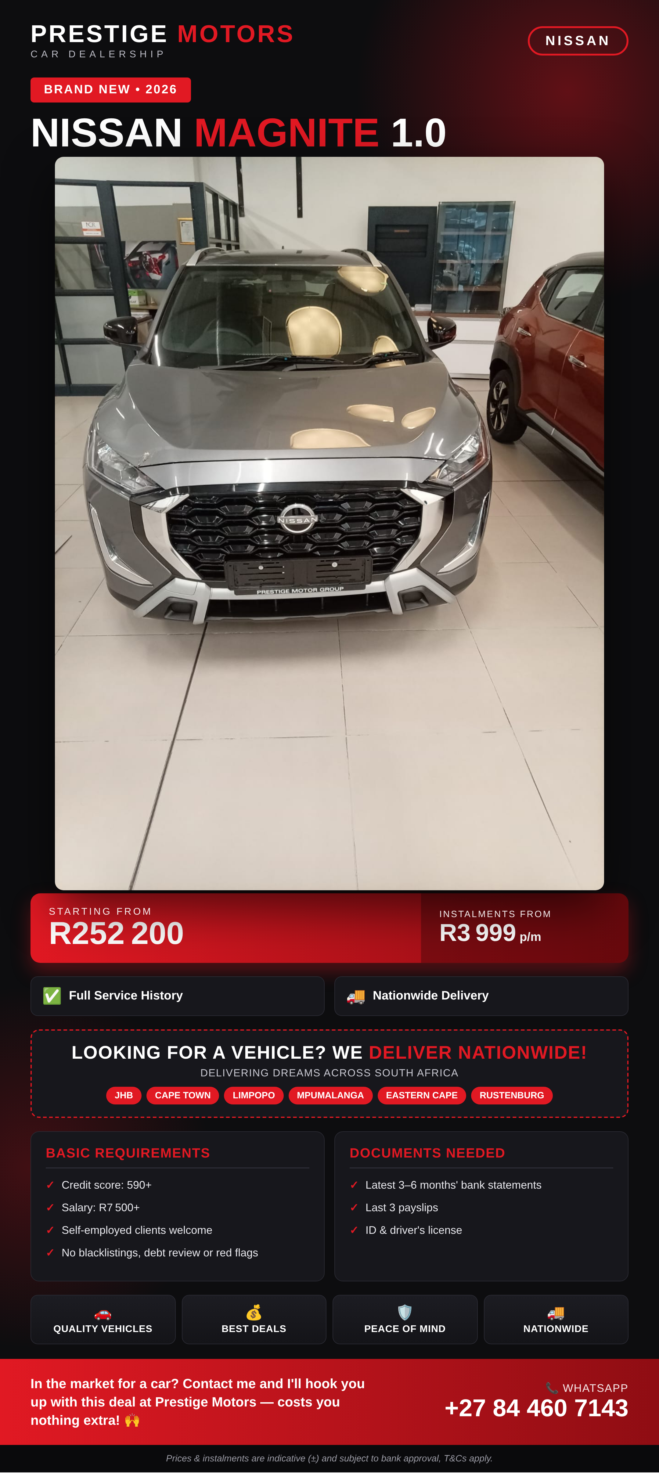 Nissan Magnite 1.0 New 2026