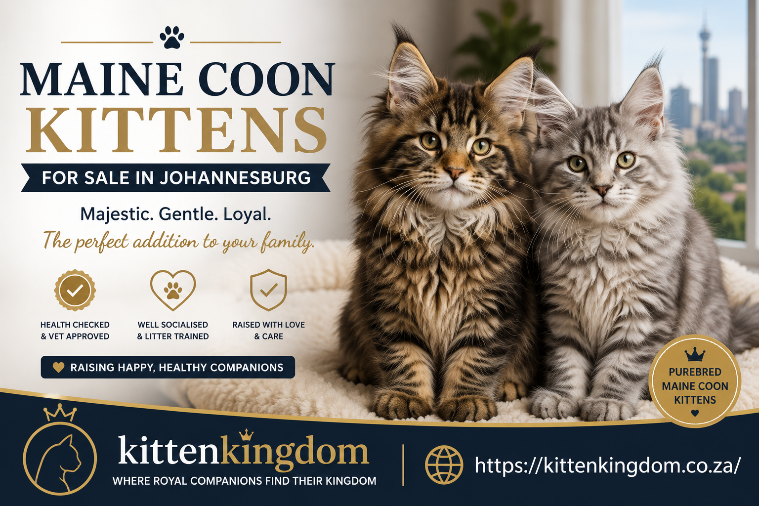 Maine Coon Kittens for Sale in South Africa